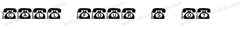 call four s ot字体转换